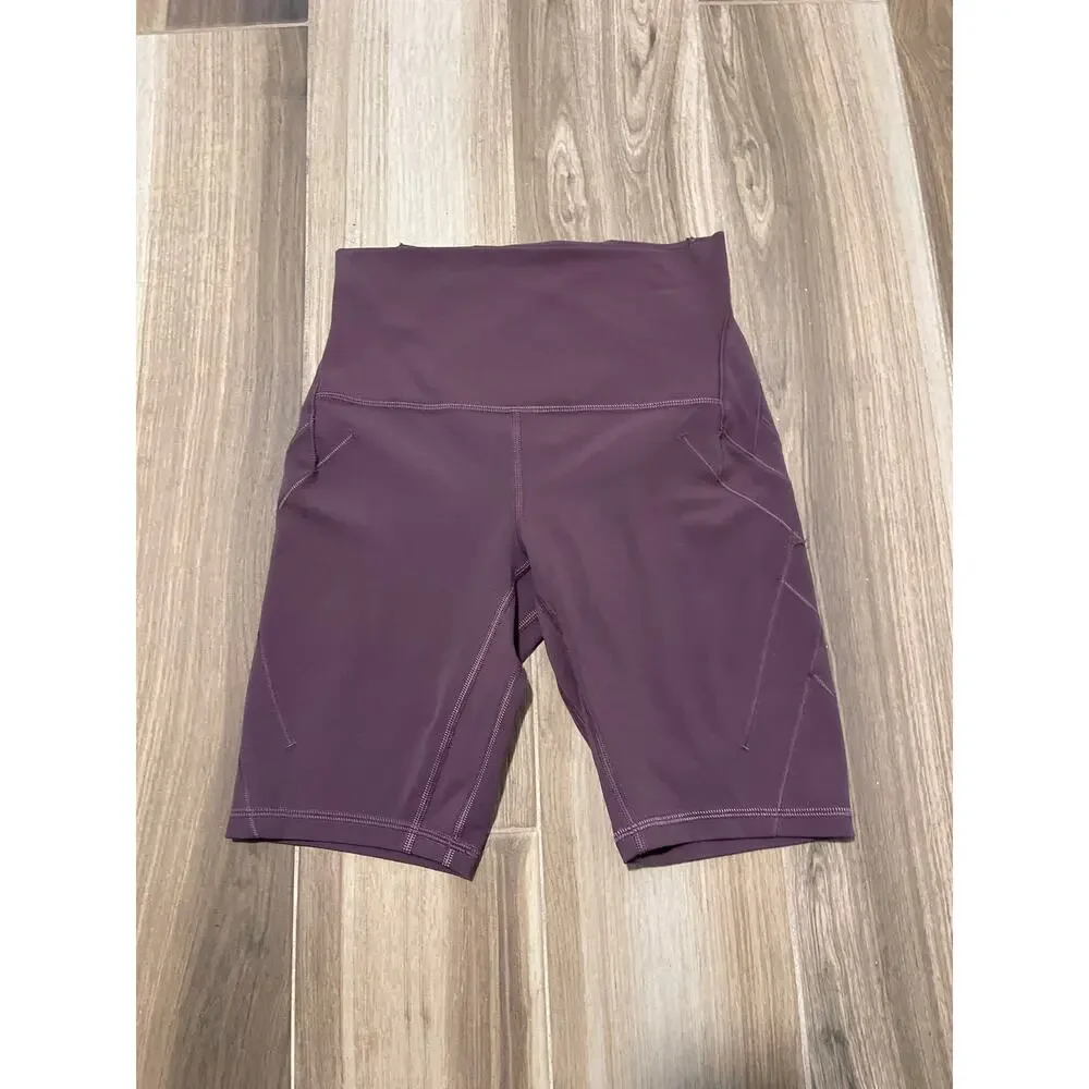 Lululemon Nulu Fold High-Rise Yoga Short 8"
Grape Thistle Size 4 - Picture 6 of 8